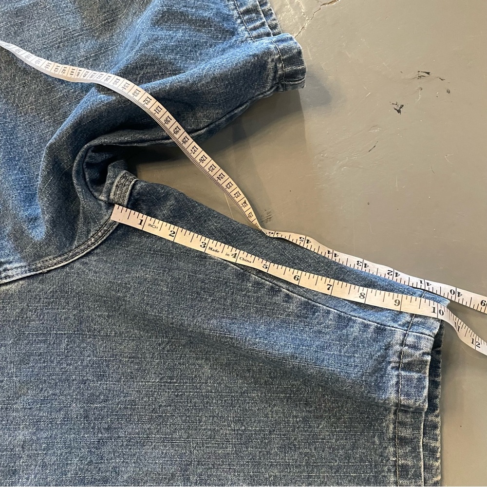 Wrangler 100% Cotton Denim Blue Jean Carpenter Shorts Mens 44” - Picture 4 of 8